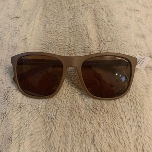 Armani Exchange rectangle brown sunglasses